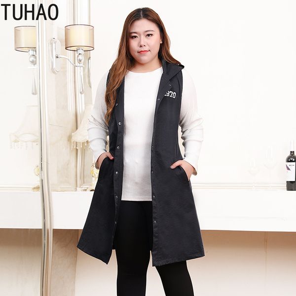 

2019 spring women long vest coat plus size 10xl 8xl 6xl female jackets office lady woman casual vest jacket msfs, Black;white
