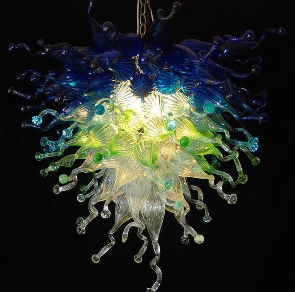 

lamps hand blown crystal chandeliers colrful villa home restaurant l led lights contemporary hanging american chandelier