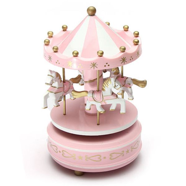 

musical carousel horse wooden carousel music box toy child baby game