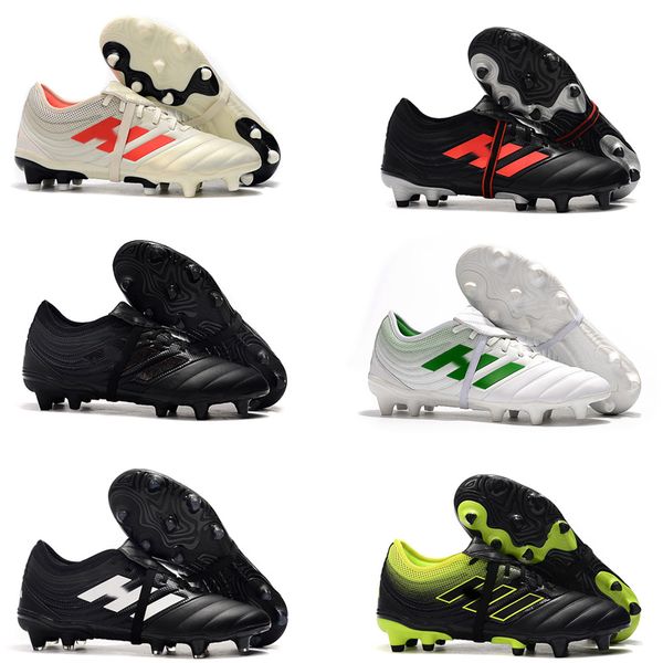 

2019 mens copa gloro 19.2 fg champagne black white green soccer football shoes boots 19 scarpe calcio cleats size 39-45