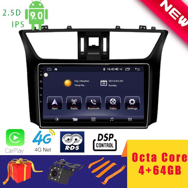 

10.1" android 9.0 car multimedia player stereo for sylphy 2012~2019 head unit octa core dsp 2.5d+ips 4g carplay car dvd