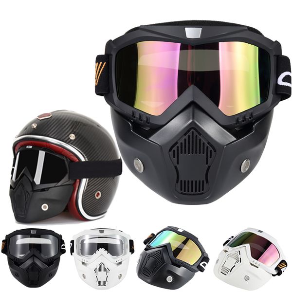 

removable helmet motorcycle goggles mask windproof accessories for yamaha fz1 fz6 fazer fz8 fz6r xj6 mt-07 mt-09 r3 r125 r1 r6