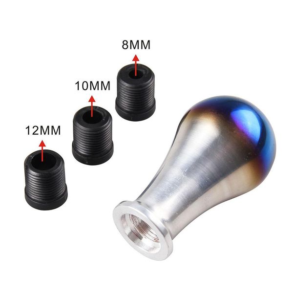 

adeeing titanium alloy round head fashion burning blue shift knob / gear shift univesal use knob r30
