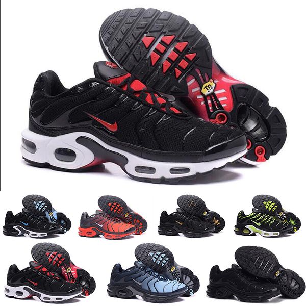 

скидка высокое качество спортивная повседневная обувь новый tn мужчины черный белый красный мужские дышащие кроссовки бегун человек тренеры