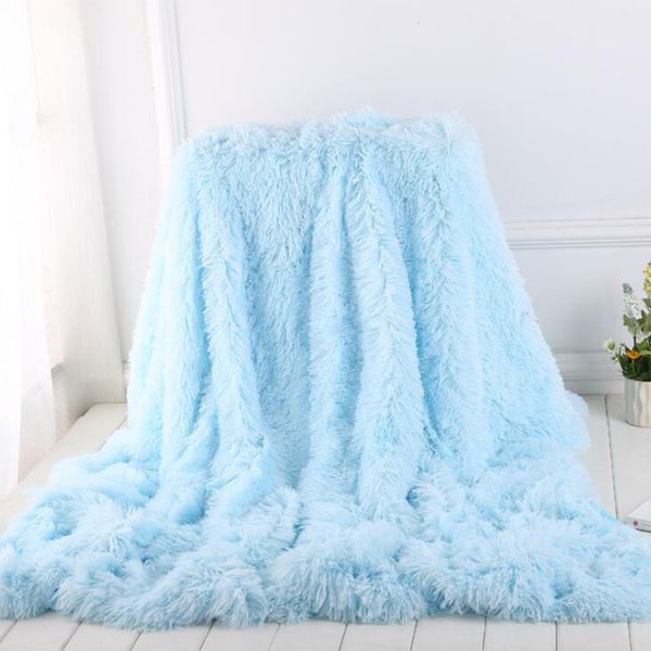 

super soft long coral fleece blanket warm elegant cozy blanket fluffy sherpa sofa bedding throw