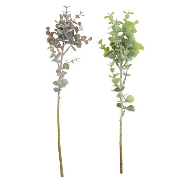 

artificial eucalyptus leaves plant wedding party fake green plants simulation home garden plastic plants decor