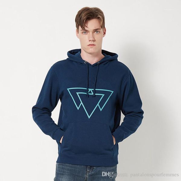 

печать роскошный пуловер с капюшоном с длинным рукавом homme clothing кофты осень мужские дизайнерские повседневные толстовки мода, Black