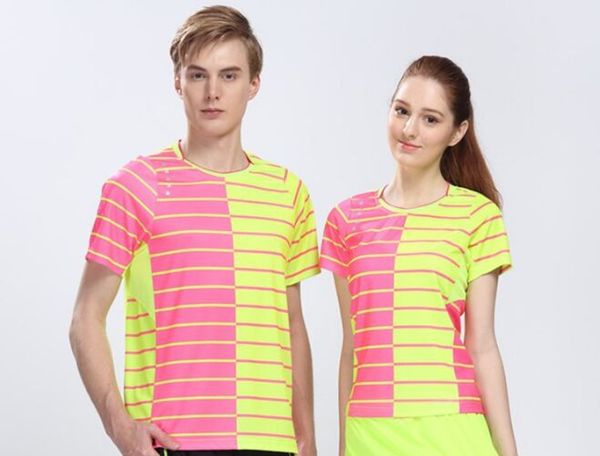 

regular tennis t shirts , badminton shirt male/female , table tennis jerseys ,quick dry clothes ,pingpong tshirts ,zumaba, White;yellow