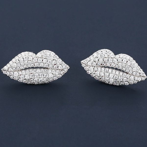 

2020 jewelry earrings for women hoop earring studs with full shiny cubiz zircon female earring, Golden