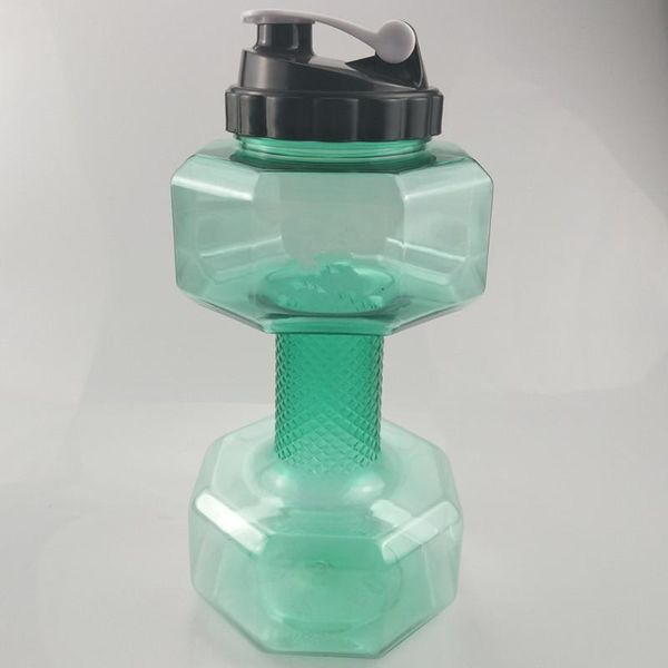 

2.5l water bottle gym jug dumbbell shaped workout portable pp+pet coolest