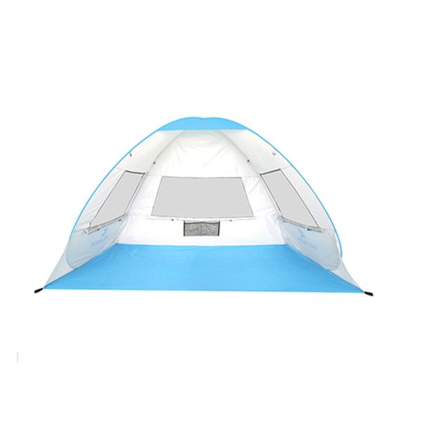 

abgz-keumer automatic instant -up beach tent lightweight 1-2 people outdoor tent uv protection camping cabana sun shel