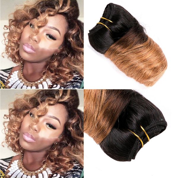 Honey Blonde Brazilian Hair Weave Loose Wave T1b 27 Ombre Human