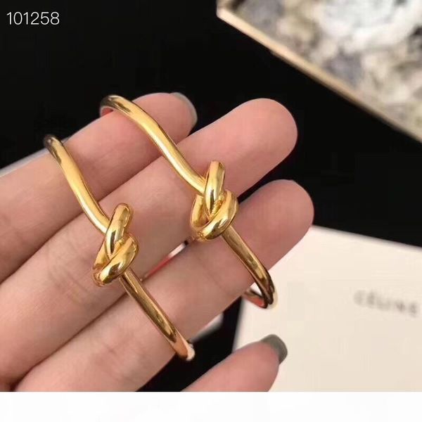 

новое поступление латунного материала круглого с формой узла кулон серьгой обруча для женщин свадебного подарка ювелирных изделий ps6655a, Golden