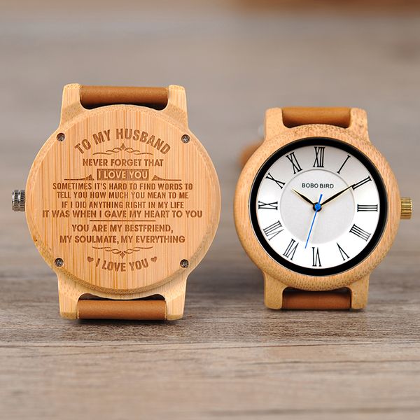 

engraving men women watches family special christmas gifts for dad mom son daughter husband wife quartz customize anniversary, Slivery;brown