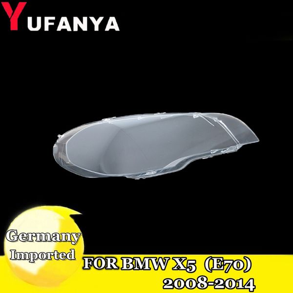 

left right headlight lens cover for x5 e70 2008-2014 headlight lens replacement led cover case mask diy