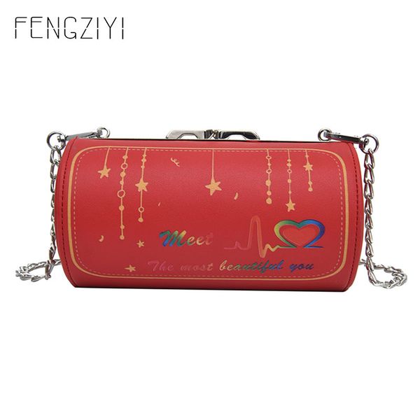 

fashion women's shoulder bag soft leather handbag barrel shaped crossbody bags appliques designer messenger bag women bags 2020