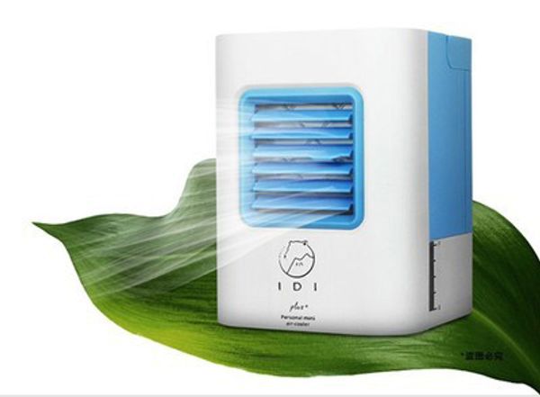 ENVÍO GRATIS Venta al por mayor USB Portátil Silencioso Móvil Portátil Mini Ventilador de aire acondicionado con pantalla LED