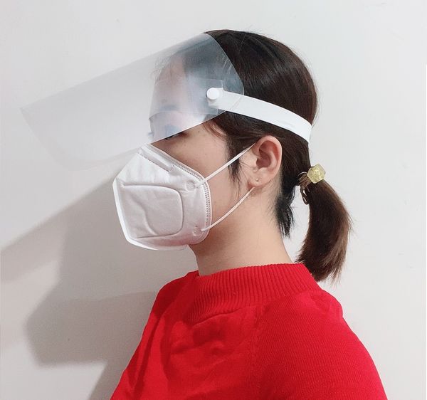 

завод прямых продаж двухсторонний анти-туман масло-брызг пылезащитный пвх маска для лица прозрачный полный лицевой изоляционный защитный экр