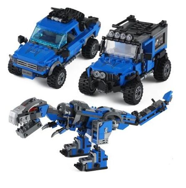 

3 изменить правописание пистолет динозавр инженерного автомобиля робот дети мальчики головоломка монтажа строительного блок игрушку