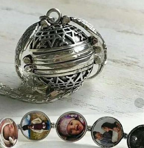 

Магия Фото Кулон Памяти Плавающей Медальон Ожерелье Крылья Ангела Флэш Коробка М