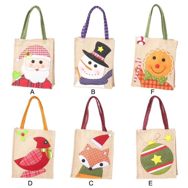 

xmas santa claus gift bags merry christmas snowman candy bag wedding party decor