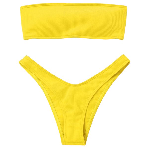 

belleziva bandage bathing suit women halter brazilian bikini beach biquini maillot de bain femme swimwear 2019 newest, White;black