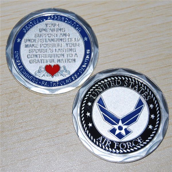 

u.s. air force spouse usaf challenge coin 10pcs/lot metal coin