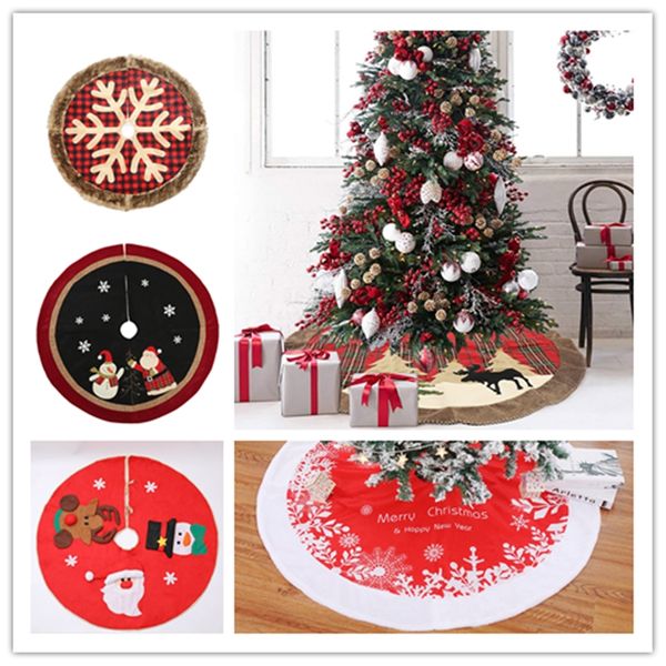 

christmas tree skirt xmas party floor decor white plush xmas tree skirts fur carpet merry christmas for home new year decoration