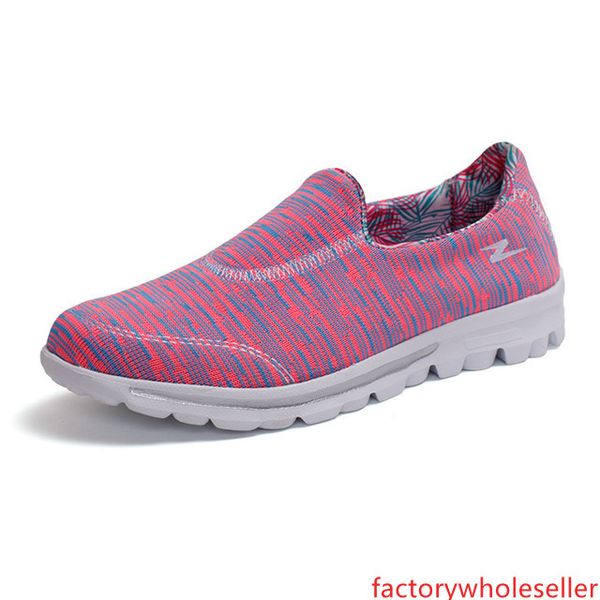 

light blue new women lightweight soft student walking shoes durable sporting good flexibility comfortable breathable footwear