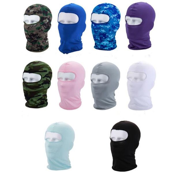 

riding mask sports quick drying sunscreen mask pure color camouflage riding mask ear muffs quick drying muffs 10 style wy699