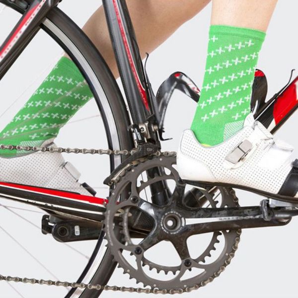 

sports compression riding professional men women breathable endurable runing socks 1pair, Black
