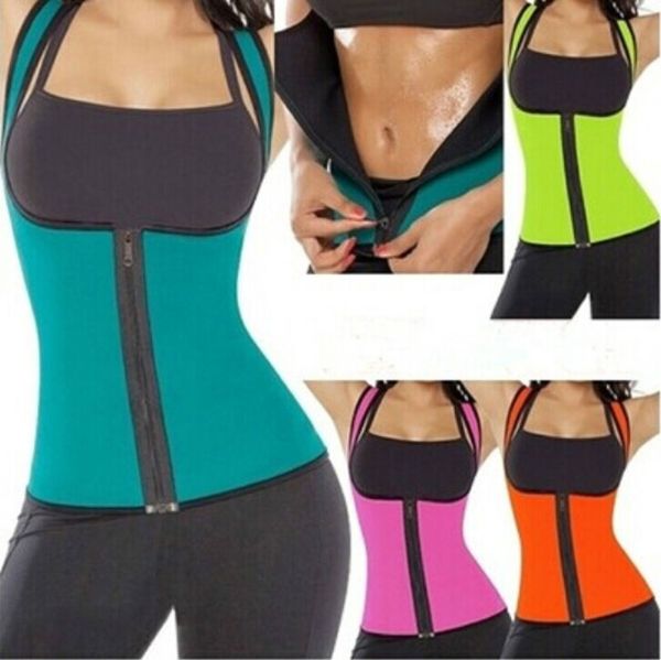

new style women shapers women's neoprene body shaper slimming waist slim belt yoga vest underbust patchwork fashion hot, Black;white