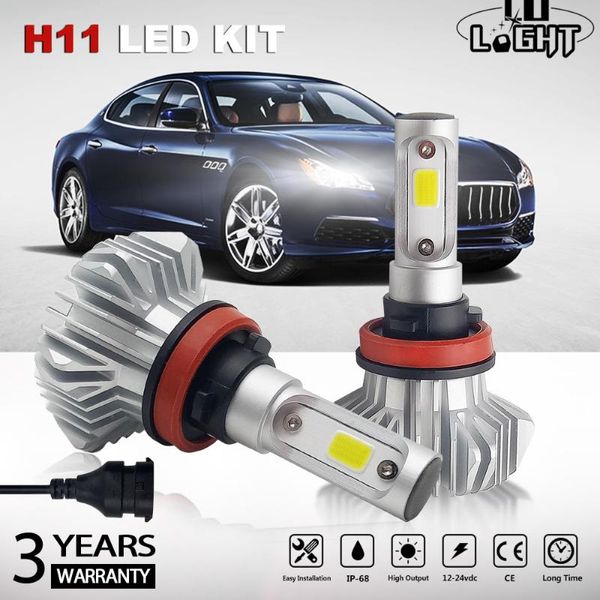 

co light led headlight h4 led h7 head lamp 9005 h11 30w 60w light bulbs for auto lada niva vaz universal cars 12v 24v