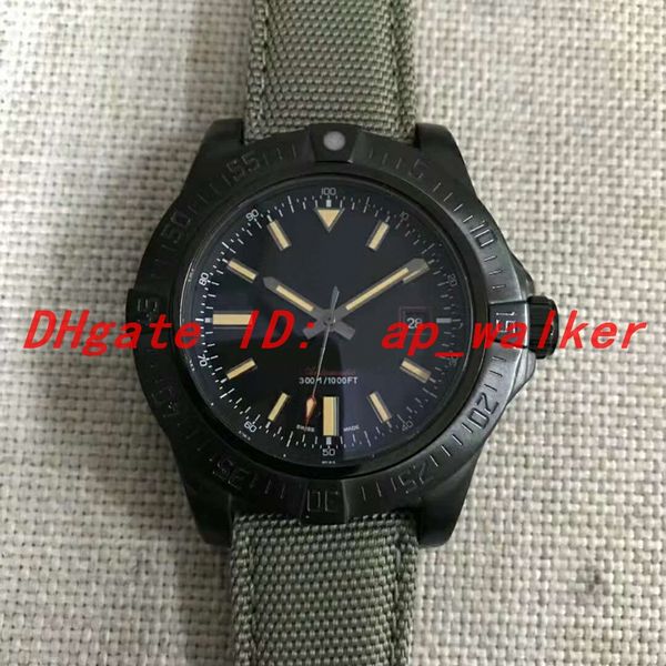 

Новый спорт мужские часы Blackbird Avenger PVD корпус из нержавеющей стали черный цифербла
