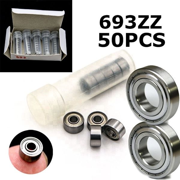 

50pcs 693zz bearing abec-7 miniature 693 zz ball bearings mini 693z 3*8*4 bearing