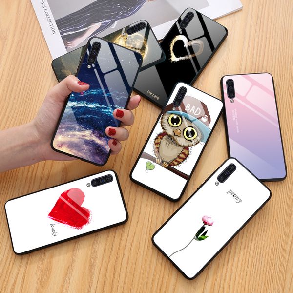 

модель телефона случай для samsung а70 а50, а30, а20 а10 a30s a50s стеклянный корпус самсуна в 70 50 30 10 20 50-х годов с 30х чехол коке ра
