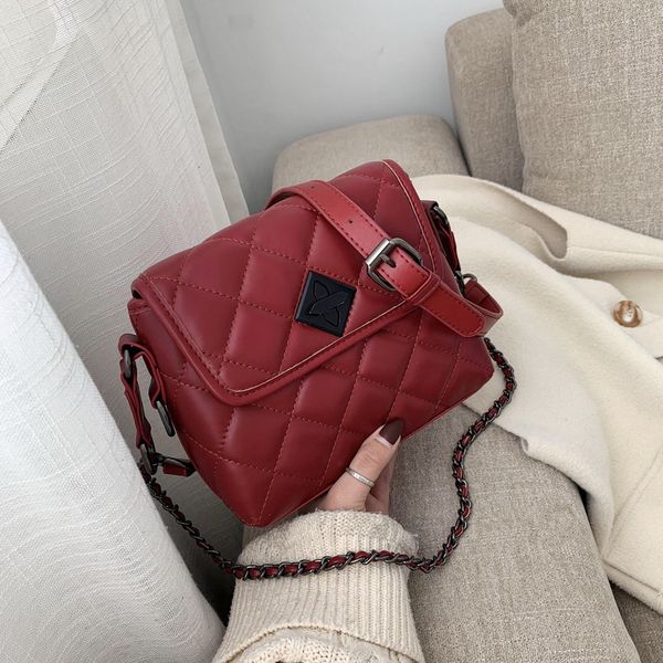 

2020 new women's shoulder bag fashion rhombus bag wild chain large capacity shoulder messenger small square women handbags