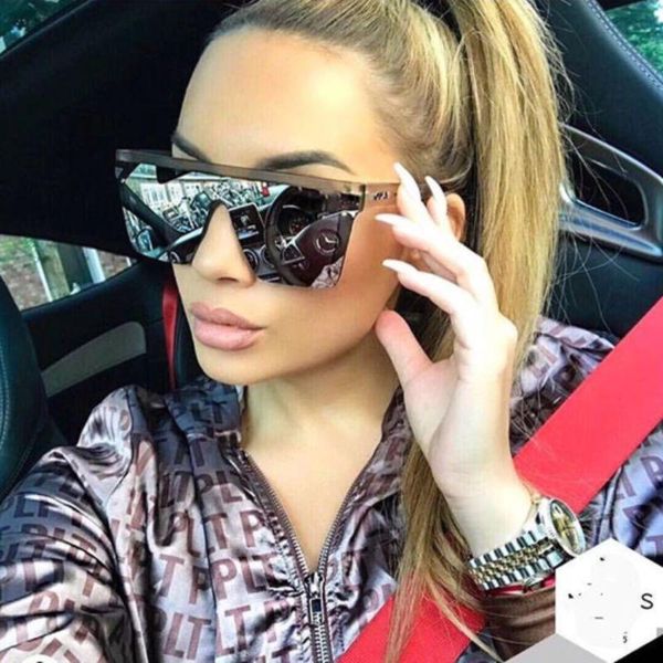 

new 2019 rectangle oversized sunglasses women champagne frame gradient lens vintage large frame sun glasses female ccqoi