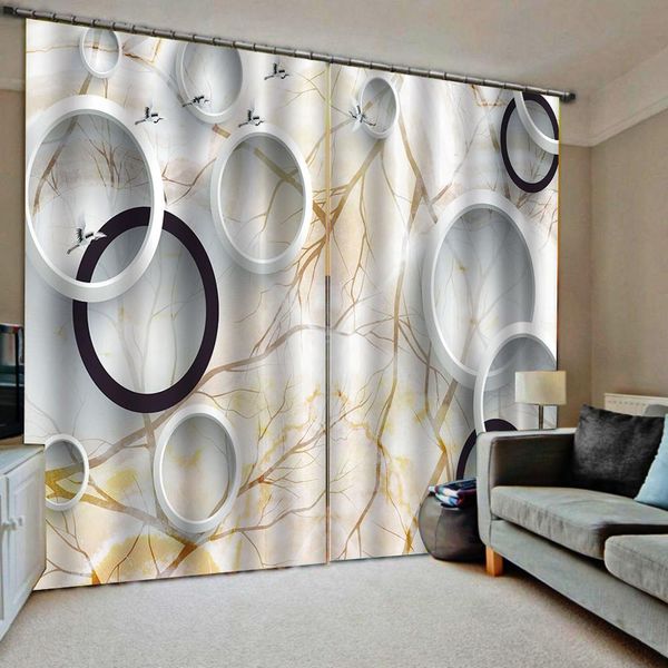 

custom p marble circle blackout curtains drapes for living room bedroom home drapes decor