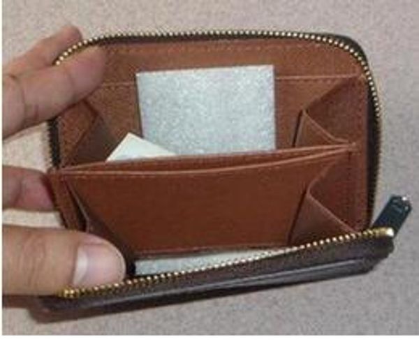 

мужские женские коричневые моно damie 4цвета карты держатель монета зиппи свободного покроя короткая кожа молния кошелек 60067-тм леди марка, Red;black