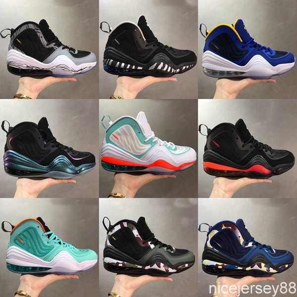 

2020 penny 5 hardaway one mens basketball shoes green camouflage sports blue mens foams outdoor sports sneakers trainers uptempo zapatos