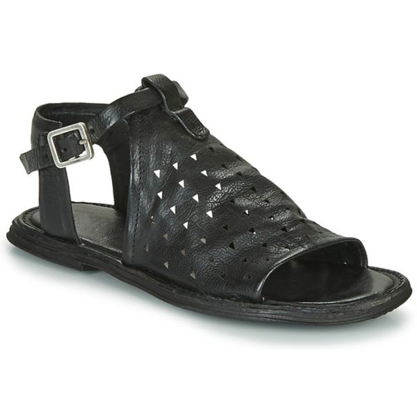 

women shoes soft genuine leather women sandals female flat sandals casual summer beach shoes female buckle, Black