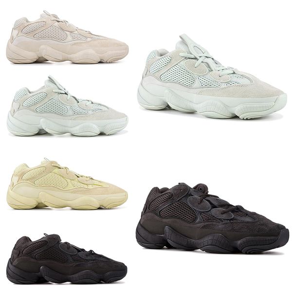 

500 mens running shoes BLUSH SALT SUPER MOON YELLOW UTILITY BLACK suede 3M reflective men women trainers fashion breathable sports sneakers