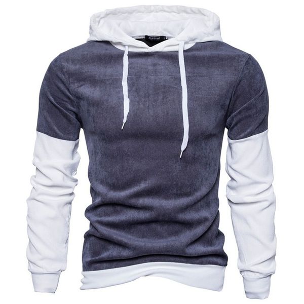 

brand men sweatshirt hooded pullover patchwork long sleeve o-neck man harajuku 2019 men hoodie male clothes 2019 sa-8, Black