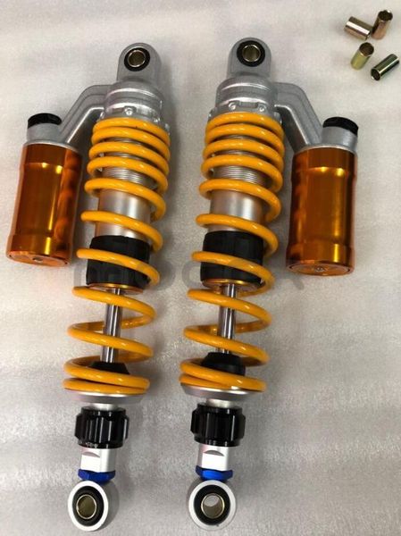 

1pair 330mm 340mm motorcycle rear absorbers suspension for yamaha 150cc~750cc street bikes atv yellow