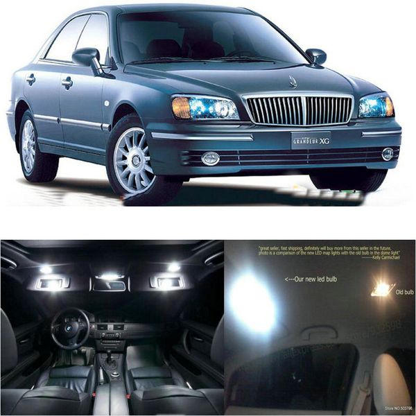 

led interior car lights for new grandeur xg room dome map reading foot door lamp error 14pc