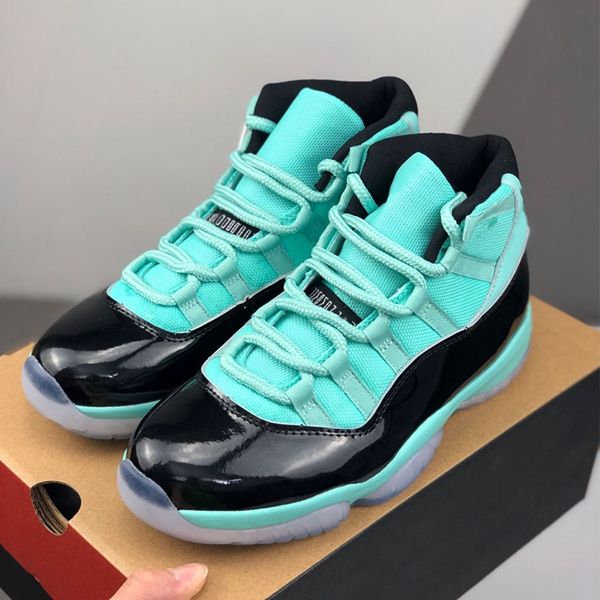 

with box new 11 light green black men women basketball shoes 11s athletic jumpman outdoor sports sneakers des chaussures