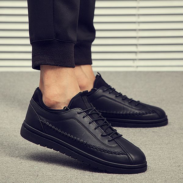

woven men casual shoes breathable male shoes outdoor sneakers men, Black