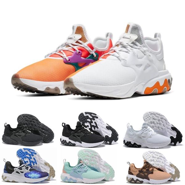 

presto mid epic react men women running shoes comfortable foot feel mesh b breathable sneakers black white casual shoes 36-45