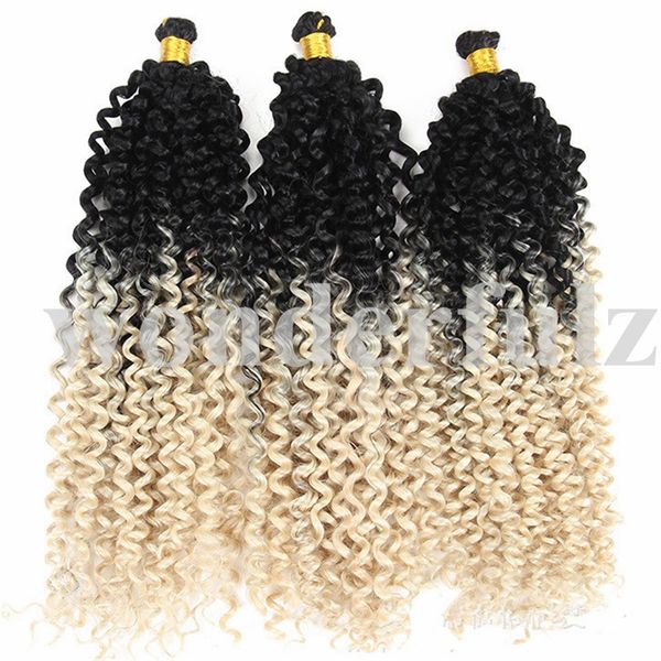 2019 14 Inch Synthetic Ombre Braiding Hair Extensions Water Wave